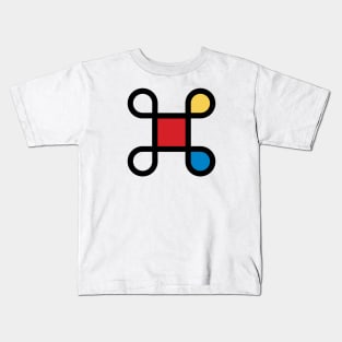 Mondrian in Command Kids T-Shirt